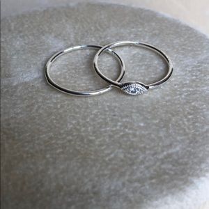 Sterling silver ring set